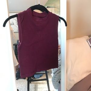 Maroon crop top
